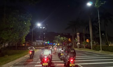 Patroli Gabungan Brimob dan Tim Presisi Cegah Tawuran serta Balap Liar di Bekasi Kota