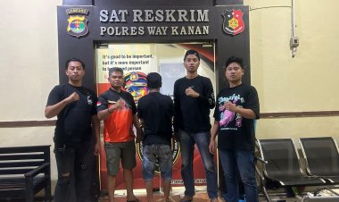 Curi 34 Tandan Buah Sawit, Pria Asal Dewa Agung Diamankan Polres Way Kanan