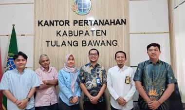 Kantah Kabupaten Tulang Bawang Terima Kunjungan Tim BPKP Perwakilan Provinsi Lampung, Bahas Optimalisasi PAD