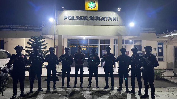 Patroli Dini Hari Brimob Batalyon D Pelopor Sasar Titik Rawan di Bekasi, Tawuran dan Balap Liar Nihil