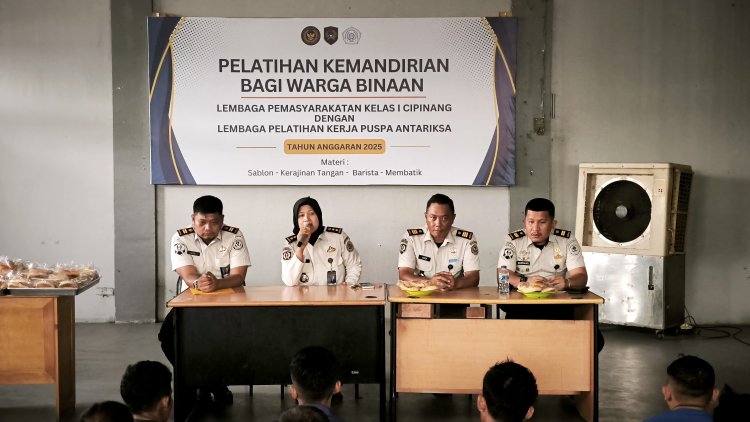 Siapkan Tenaga Kerja Terampil, Lapas Cipinang Perkuat SOP dan Disiplin Kerja Warga Binaan