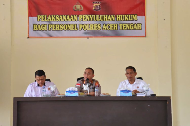 Polres Aceh Tengah Gelar Penyuluhan Hukum, Perkuat Pemahaman Personel tentang KUHP dan KUHAP Baru