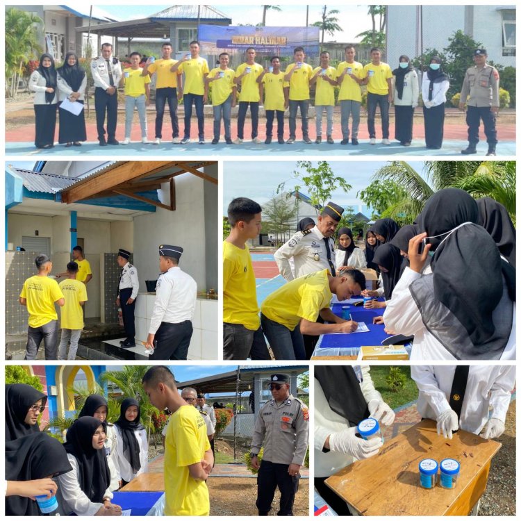 LPKA Banda Aceh Gelar Tes Urine Anak Binaan, Tegaskan Komitmen Zero HALINAR