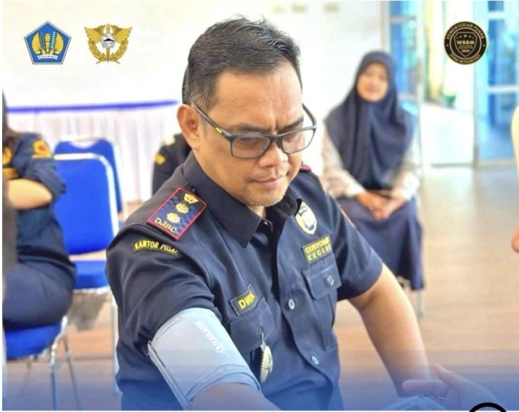 Tingkatkan Kinerja dan Produktivitas, Bea Cukai Langsa Lakukan Skrining Kesehatan Pegawai