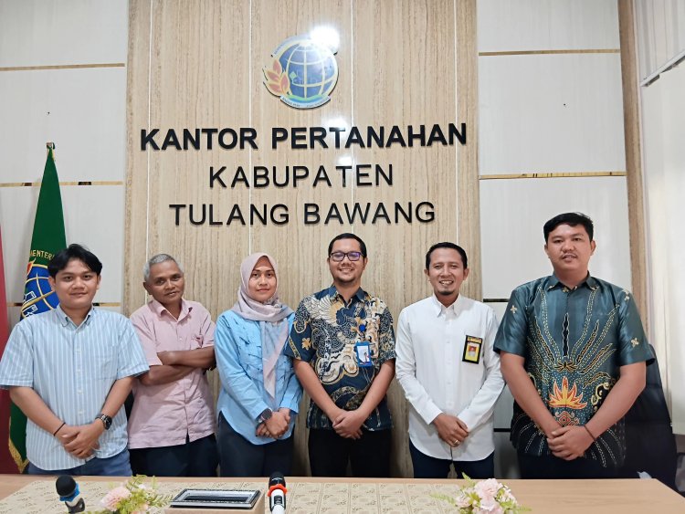Kantah Kabupaten Tulang Bawang Terima Kunjungan Tim BPKP Perwakilan Provinsi Lampung, Bahas Optimalisasi PAD