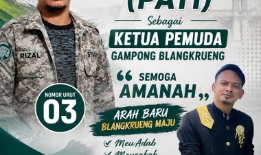 M. Rizal Terpilih Pimpin Pemuda Blangkrueng, Rahmat Roy: Antusiasme Warga Luar Biasa