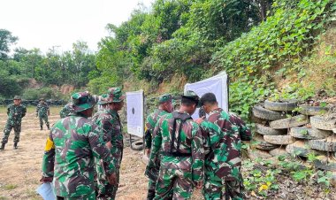 Asah Kemampuan Tempur, Kodim 0427/Way Kanan Gelar Latihan Menembak Senjata Ringan Semester I Tahun 2026