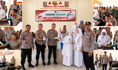 Aksi Kemanusiaan Sambut Hari Bhayangkara ke-80, Polres Aceh Tengah Gelar Donor Darah Untuk Masyarakat