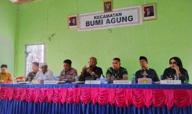 Rakor Gabungan Kecamatan Bumi Agung, Bahas Keamanan, Pembangunan, dan Kesejahteraan Masyarakat