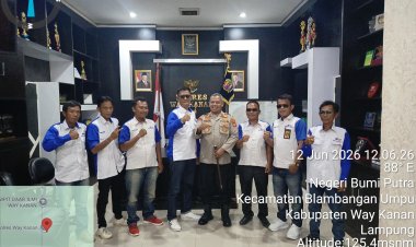 Kapolres Waykanan Perkuat Silaturahmi dengan Awak Media online Indonesia.