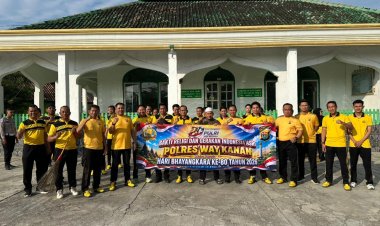 Semarak Hari Bhayangkara ke-80, Polres Way Kanan dan Jajaran Gelar Bakti Sosial Religi dan Indonesia Asri