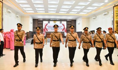 Sertijab Empat Pejabat Polres Aceh Timur, Kapolres Tekankan Integritas dan Profesionalisme