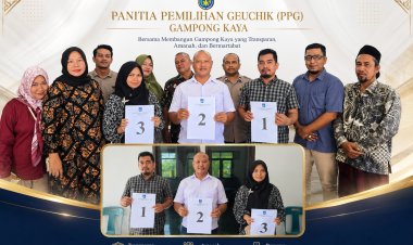 Tiga Calon Geuchik Gampong Kapa Resmi Kantongi Nomor Urut, Irmansyah (Danton) Nomor 2