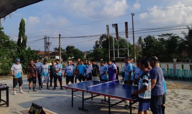 Semarak Hari Bhayangkara ke-80, Polsek Banjit Gelar Turnamen Tenis Meja dan Nobar Piala Dunia 2026
