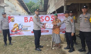 Bansos HUT Bhayangkara Ke-80, Polsek Simpang Jernih Hadir untuk Masyarakat