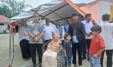 Hari Kelima, Walikota Langsa Tinjau Penyaluran Bantuan dan Tambah Fasilitas Demi Kenyamanan Warga