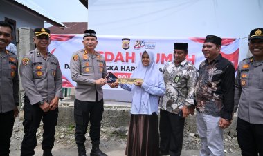 Polres Pidie Serahkan Kunci Rumah Hasil Bedah Rumah, Wujud Nyata Kepedulian di HUT Bhayangkara ke-80