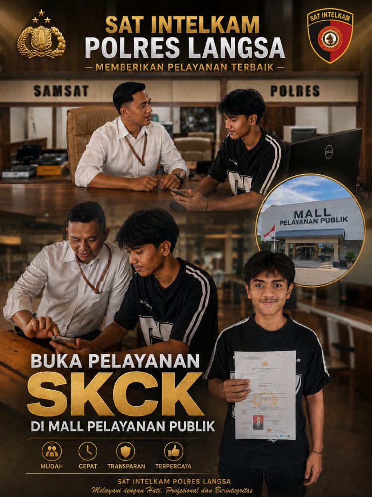Wujudkan Pelayanan Prima, Polres Langsa Hadirkan Gerai SKCK di Mall Pelayanan Publik Kota Langsa