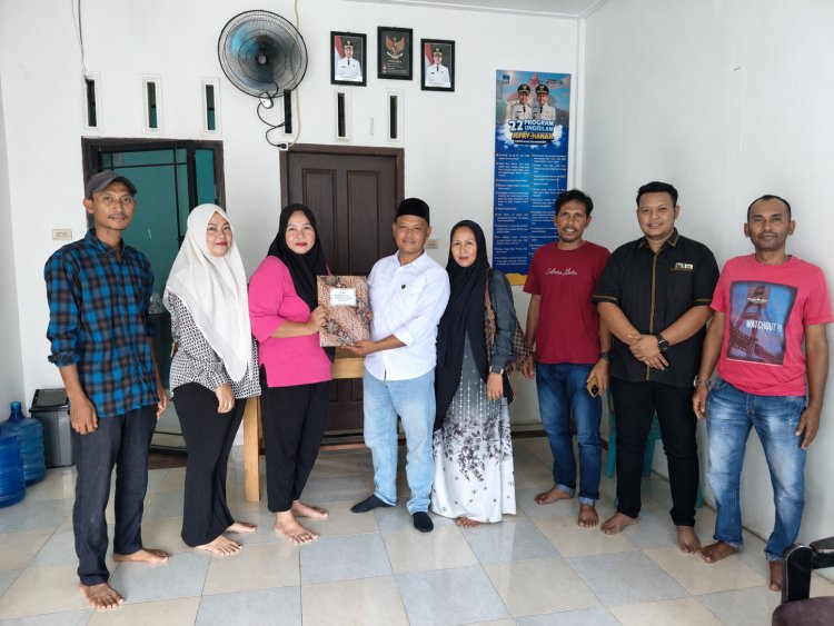 Diantar Tim Pemenangan, Danton Resmi Daftar sebagai Calon Geuchik Gampong Kapa