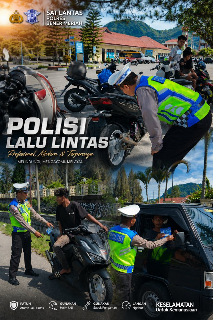 Tekan Pelanggaran dan Kecelakaan, Satlantas Bener Meriah Gelar Sosialisasi Keselamatan Berlalu Lintas