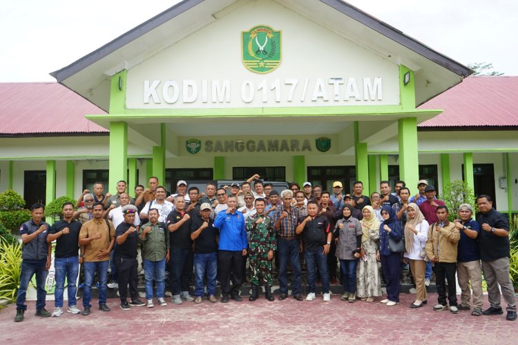 Mempererat Silaturahmi, Kodim 0117/Aceh Tamiang Gelar Coffee Morning Bersama Insan Pers