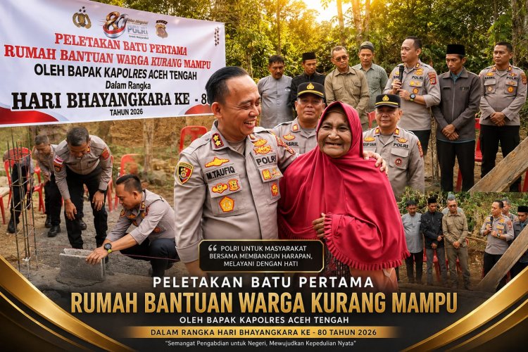 Kado Bhayangkara ke-80: Maimunah Kini Miliki Rumah Layak Huni Berkat Kepedulian Polres Aceh Tengah
