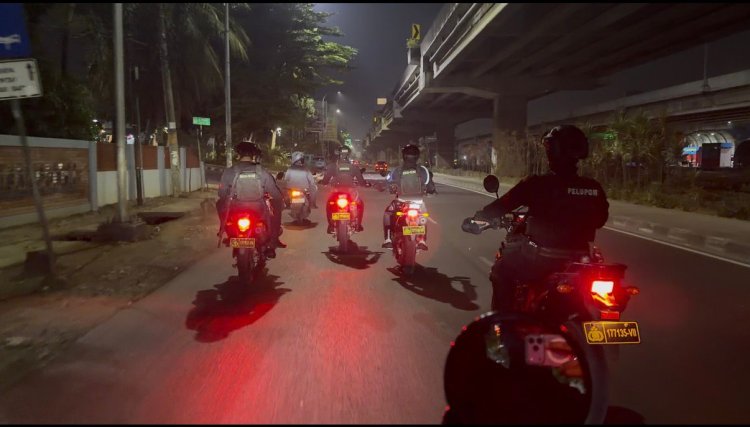 Patroli Patmob 73 D Brimob Batalyon D Pelopor Antisipasi Tawuran dan Balap Liar di Bekasi Kota