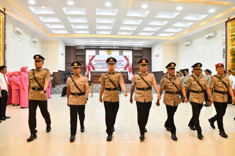 Sertijab Empat Pejabat Polres Aceh Timur, Kapolres Tekankan Integritas dan Profesionalisme