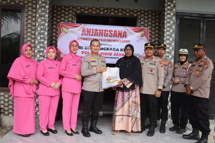 Jelang Hari Bhayangkara ke-80, Kapolres Pidie Jaya Sambangi Purnawirawan dan Warakawuri Lewat Anjangsana Penuh Makna