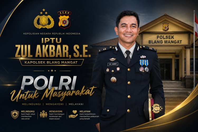 Putra Batuphat Timur Nahkodai Polsek Blang Mangat, IPTU Zul Akbar Siap Perkuat Kamtibmas
