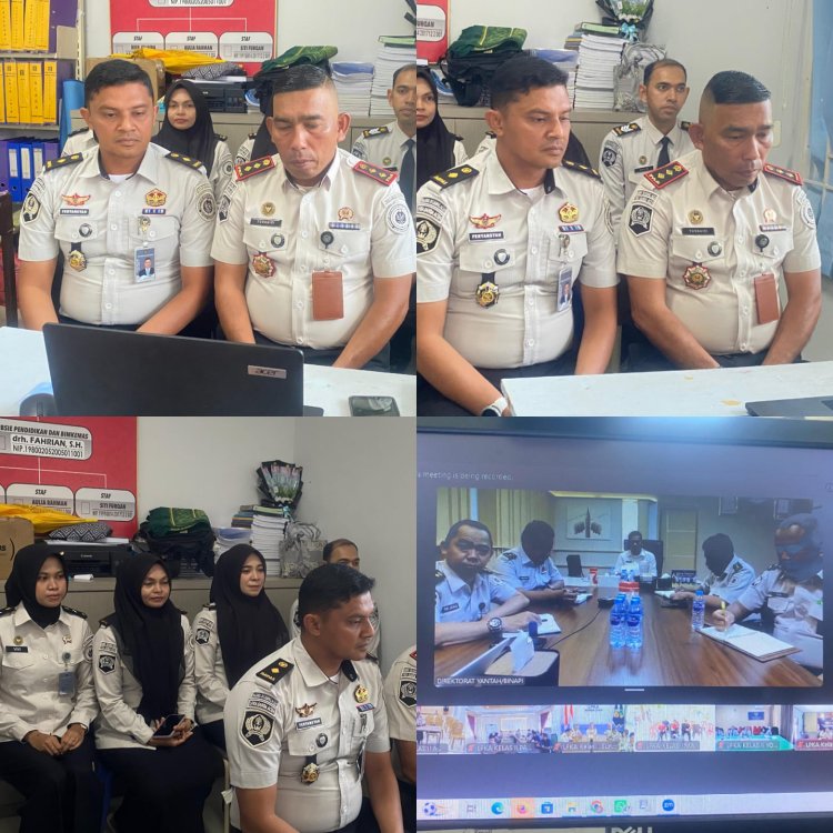 Dukung Standar LPKA Ramah Anak, LPKA Kelas II Banda Aceh Ikuti Sosialisasi Pengukuran dan Borang LPKRA