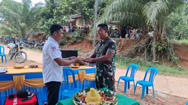 SYUKURAN JEMBATAN PERINTIS GARUDA KAMPUNG AIR RINGKIH, WUJUD NYATA TNI HADIR UNTUK RAKYAT.