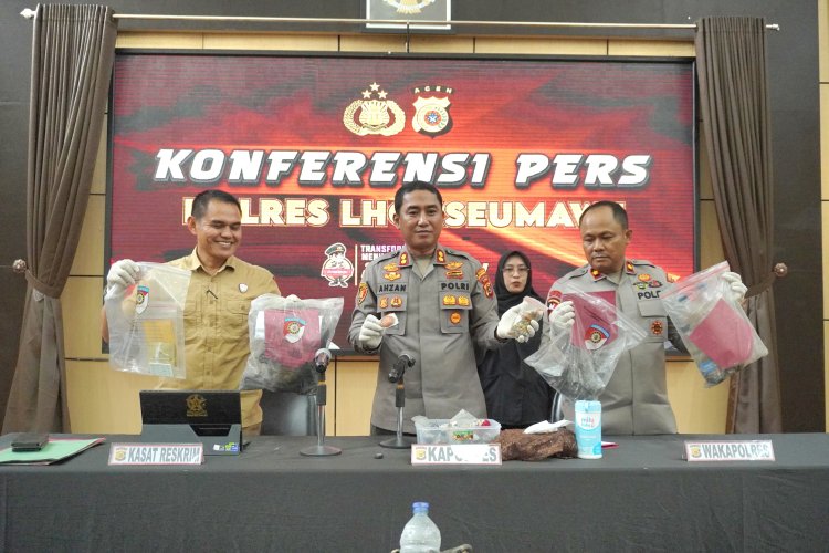 Polres Lhokseumawe Ungkap Dugaan Percobaan Pencurian Disertai Pembakaran Toko Emas