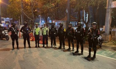 Patroli Gabungan Brimob Batalyon D Pelopor Bersama Polsek Medan Satria Berlangsung Kondusif