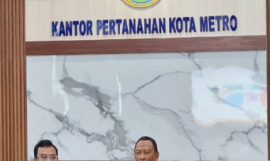 Kunjungan dan Pembinaan Kakanwil BPN Lampung di Kantah Kota Metro