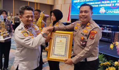 Sat Lantas Polres Waykanan Hadiri Forum LLAJ Tahun 2026 di Bandar Lampung, Raih 2 Piagam Penghargaan Dari Kapolda Lampung