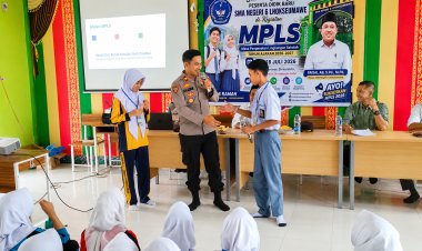 Kapolsek Blang Mangat Tekankan Bahaya Narkoba dan Judi Online kepada Pelajar SMA Negeri 6 Lhokseumawe
