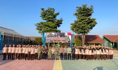 CETAK GENERASI MUDA BERKARAKTER, DANDIM 0427/WAY KANAN RESMIKAN PEMBUKAAN KORP KADET REPUBLIK INDONESIA