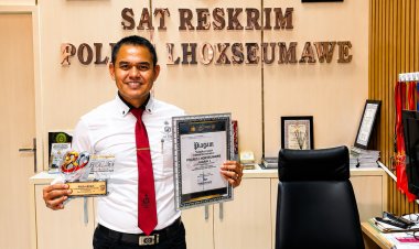Kasat Reskrim Polres Lhokseumawe AKP Dr. Bustani Raih Tiga Penghargaan Kapolda Aceh