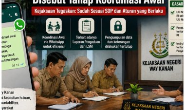 Tanggapi Isu Pemanggilan via WA, Kejari Way Kanan: Itu Hanya Koordinasi Awal Sesuai SOP