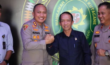 Merajut Harmoni Hukum dan Keislaman, Kapolres Aceh Tenggara Bersama PJU Jalin Silaturahmi ke Mahkamah Syar’iyah Aceh Tenggara
