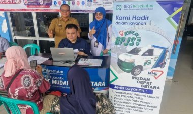 Antusias, Puluhan Warga Simpang Pematang Manfaatkan BPJS Keliling