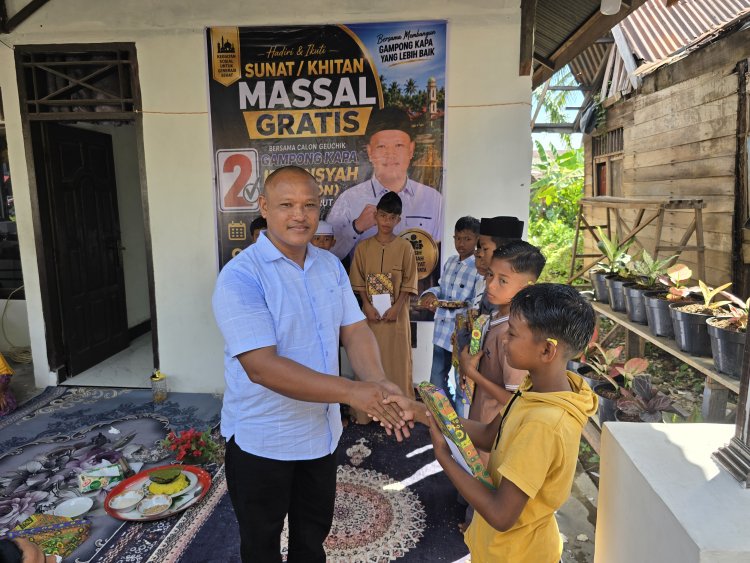 Sunat Massal Gratis Berjalan Sukses, Danton Ucapkan Terima Kasih kepada Semua Pihak