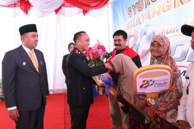 Syukuran Hari Bhayangkara ke-80, Polres Aceh Tengah Serahkan Rumah Layak Huni hingga Penghargaan Berbagai Prestasi