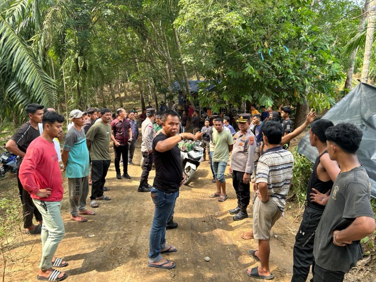 Polres Aceh Timur Amankan Lokasi Kebakaran Penampungan Minyak Tradisional di Darul Ihsan