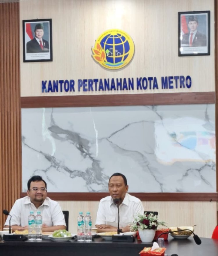 Kunjungan dan Pembinaan Kakanwil BPN Lampung di Kantah Kota Metro