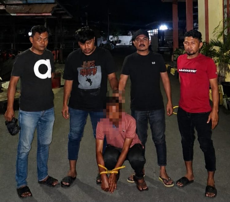 Kurang dari 1x24 Jam, Tim URC Satreskrim Polres Pidie Amankan Terduga Pelaku Pembakaran Rumah