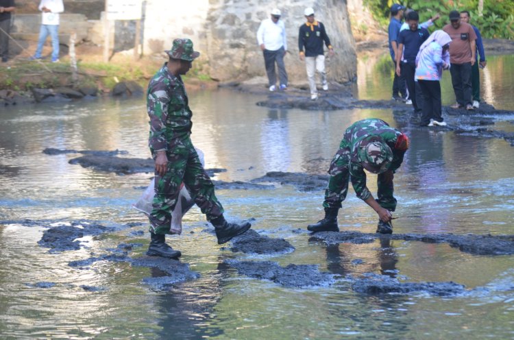 GERAKAN RADIN INTEN ASRI KODIM 0427/WAY KANAN, WUJUD NYATA KEPEDULIAN LINGKUNGAN DAN SOSIAL DI CURUP KERETA