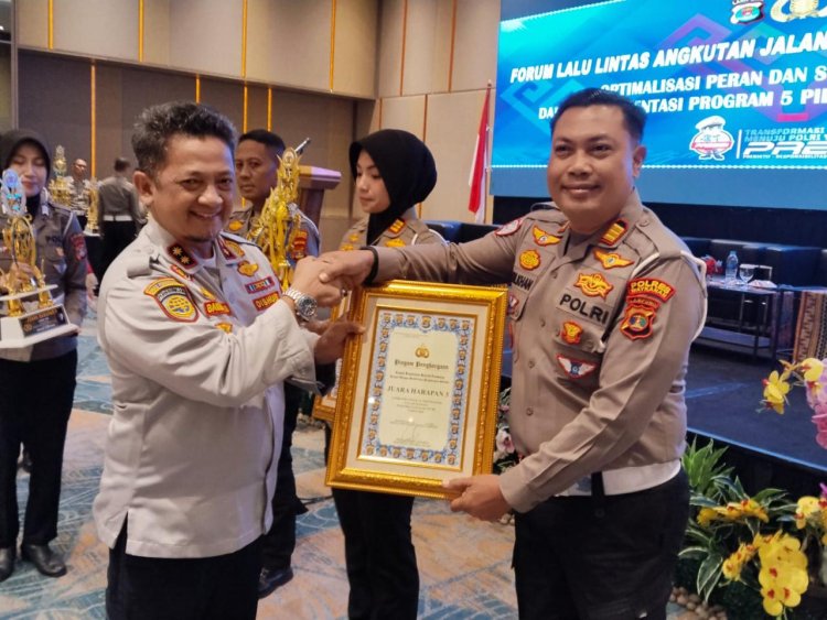 Sat Lantas Polres Waykanan Hadiri Forum LLAJ Tahun 2026 di Bandar Lampung, Raih 2 Piagam Penghargaan Dari Kapolda Lampung