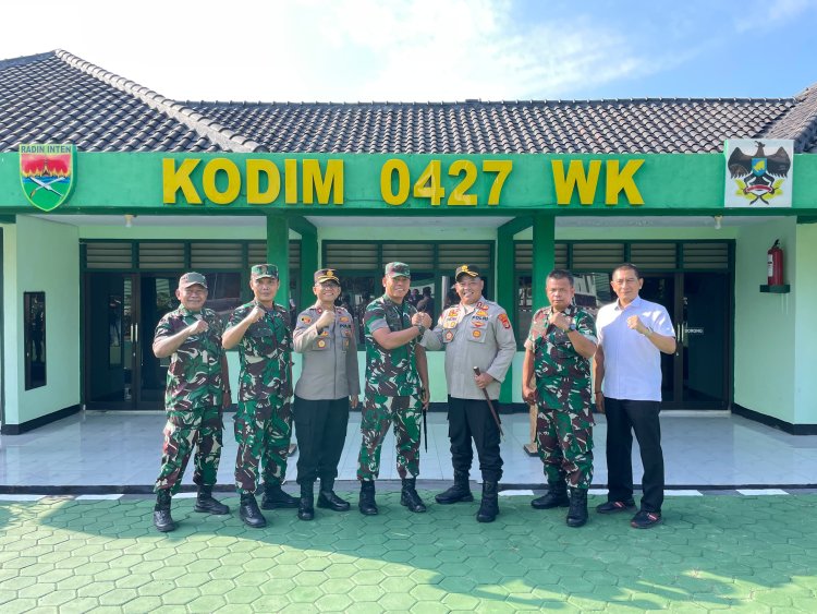 Dandim 0427/Way Kanan Terima Silaturahmi Kapolres Way Kanan, Teguhkan Soliditas TNI–Polri